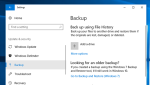 Backup and Restore