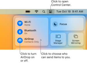 AirDrop on Mac