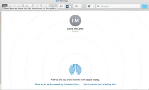 AirDrop on Mac