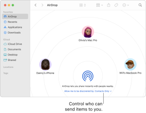 AirDrop on Mac