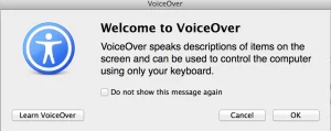 macOS VoiceOver, Social Media Navigation