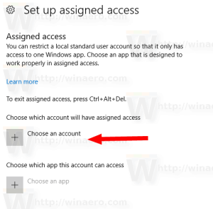Assigned Access Windows 10