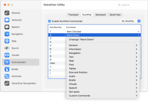 macOS VoiceOver, Social Media Navigation