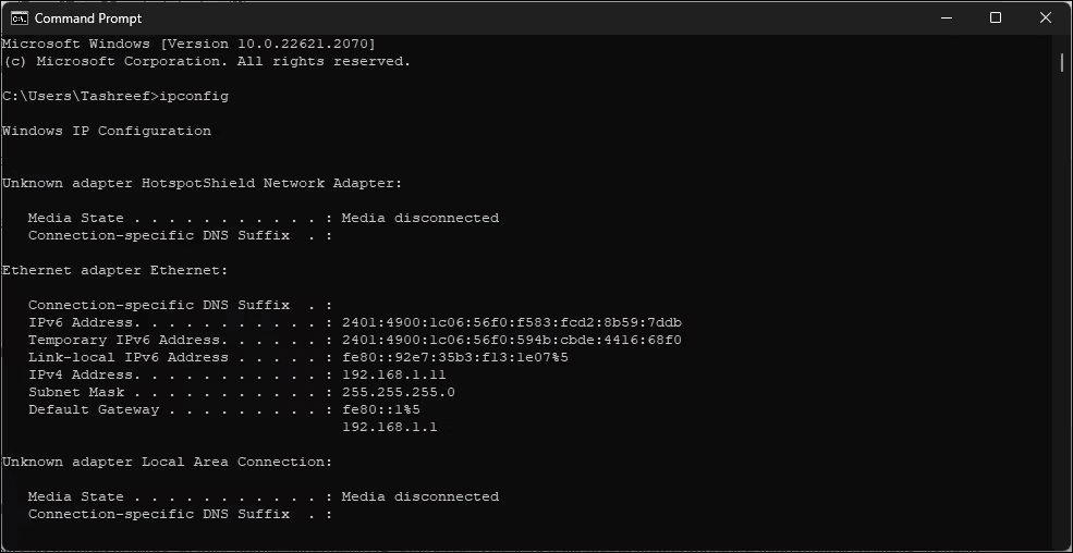 How to Check Public IP Addresses Using Command Prompt