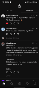 Threads' Following tab