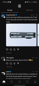 Threads' Following tab