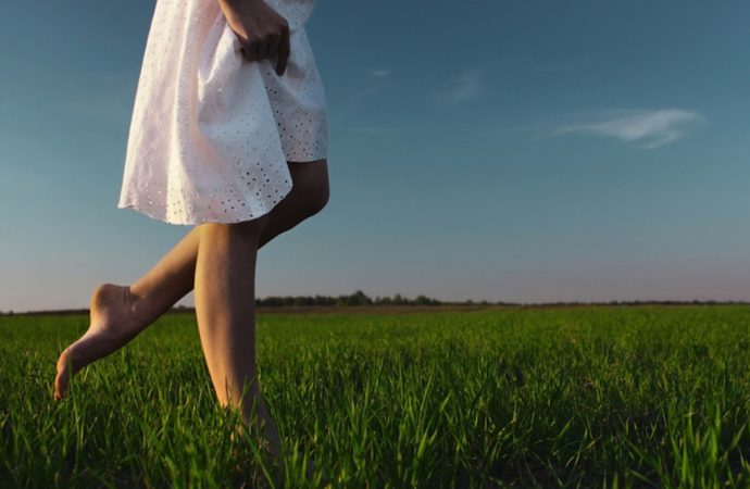 Walking Barefoot on Grass: The Grounding Goodness