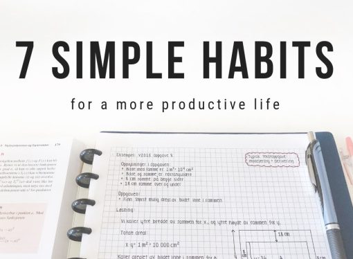 10 Simple Habits for a More Organized Life