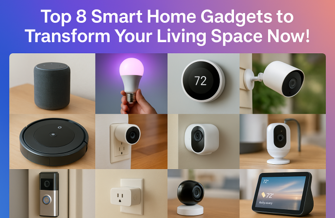 Top 8 Smart Home Gadgets to Transform Your Living Space Now