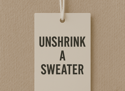 Unshrink a Sweater: Professional Restoration for Shrunken Knitwear