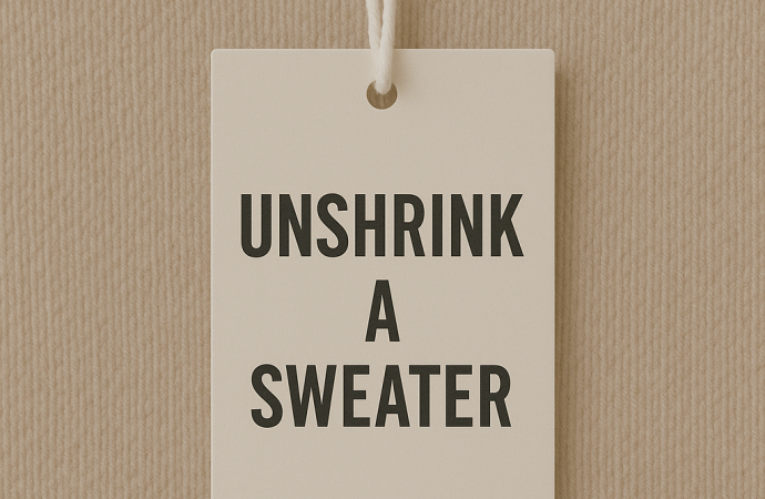 Unshrink a Sweater: Professional Restoration for Shrunken Knitwear