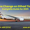 Name Change on Etihad Ticket: Complete Guide for 2025