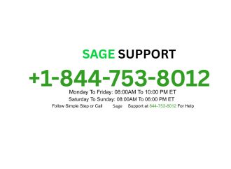 844-753-8012 Sage 100 Support®️ USA Contact Numbers