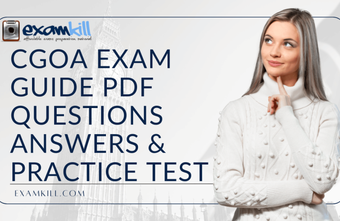 CGOA Exam Guide | PDF Questions Answers and Practice Test