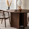 Find the Elegance of a Dark Walnut Round Dining Table