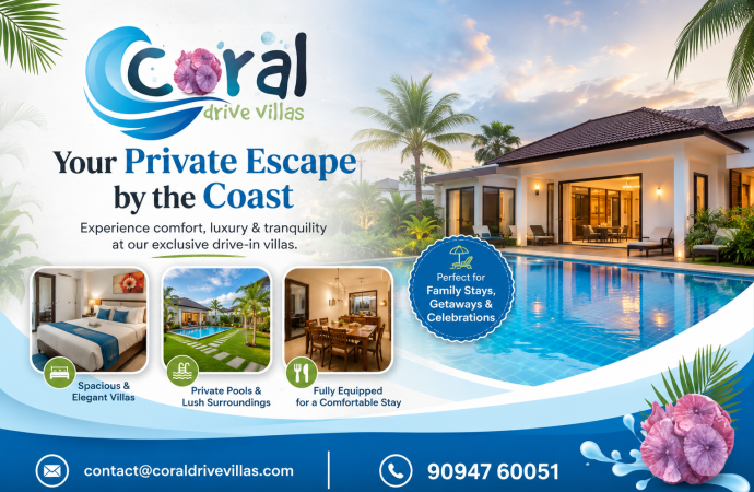 Luxury ECR Villa Resort with Private Swimming Pool Chennai