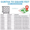 Convert Guntha to Square Feet & Dakhil Kharij Meaning Explained